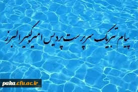 پیام تبریک دکتر عطایی سرپرست پردیس امیرکبیر 2