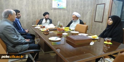 بازدید حضرت حجت الاسلام والمسلمین حاج آقا رزاقی مسئول استانی دفتر نهاد مقام معظم رهبری از پردیس امیرکبیر البرز در تاریخ 94/05/14