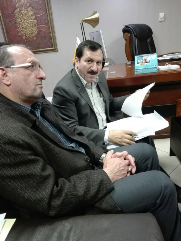 جلسه ریاست محترم پردیس امیرکبیر سرکار خانم دکتر عطایی با خیر محترم جناب آقای ایزدبین جهت توسعه فضای خوابگاه پردیس 2