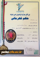 افتخار آفرینی  خانم مونا سالاری فرد در سیزدهمین دوره مسابقات کاراته قهرمانی کشور 3