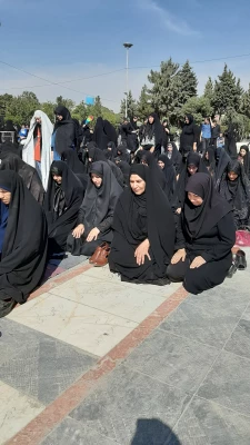 حضور مسئولین و دانشجو معلمان پردیس در مراسم اربعین حسینی 3