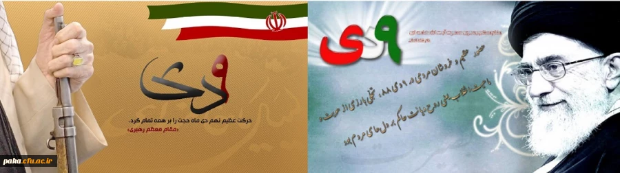 سالروز حماسه نهم دی، یادمان بصیرت و غیرت مردان و زنان ایران، گرامی باد 2