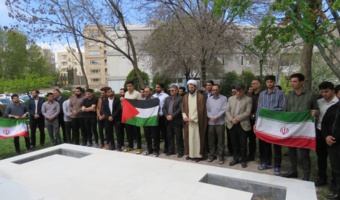 تجمع دانشگاهیان دانشگاه فرهنگیان اردبیل در محکومیت اقدامات رژیم صهیونیستی